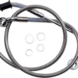 Brake Line - +6" - Stainless Steel - '15-'17 Softail