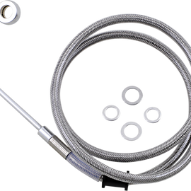 Brake Line - +10" - Stainless Steel - '15-'17 Softail