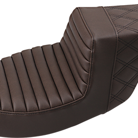 Step Up Seat - Tuck and Roll/Lattice Stitched - Brown3834054