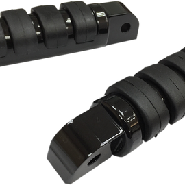 Passenger Soft-Ride Black Foot Pegs - Softail