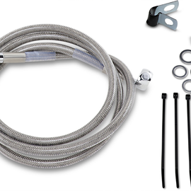 4" Brake Line - Front - Stainless Steel - 99-07FXST