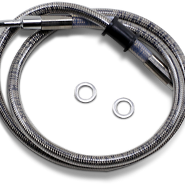 Brake Line - Front - +12" - Stainless Steel - XL