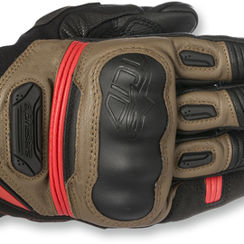 Highlands Gloves - Black/Brown/Red - Small