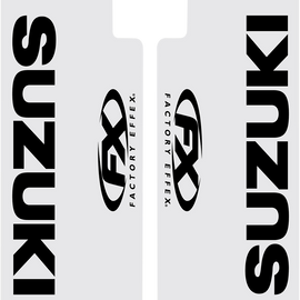 Fork Shield Decal - Suzuki - Black