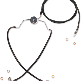 Lower Brake Line - Black/Chrome Fittings - Touring361035238
