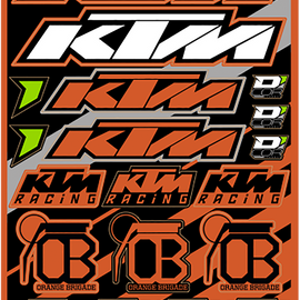 Decal Sheet - KTM