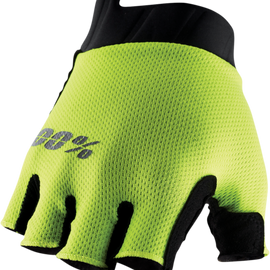 Exceeda Short Finger Gloves - Fluorescent Yellow -  Large