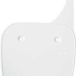 Front Number Plate - White - Kawasaki