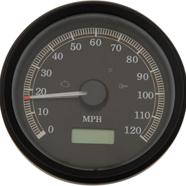 3-3/8" MPH Universal Programmable Electronic Speedometer - Black Bezel - Black Face