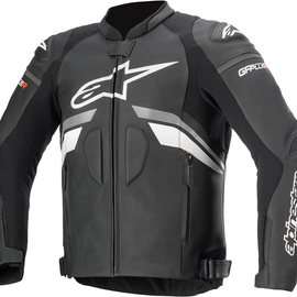 GP Plus R v3 Leather Jacket - Black/Gray/White - US 38 / EU 48