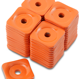 Support Plates - Orange - Square - 48 Pack