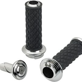 Grips - Alumicore - Dual Cable - Chrome