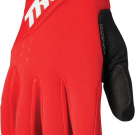 Spectrum Cold Gloves - Red/White - Large