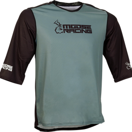 MTB Jersey - 3/4 Sleeve - Black - Large