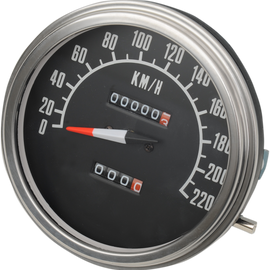 5" KPH FL-Style 2:1 Speedometer - '68-'84 Black Face