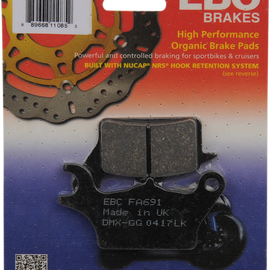 Organic Brake Pads - Z 125 Pro - FA691