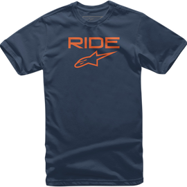 Ride 2.0 T-Shirt - Navy/Orange - XL