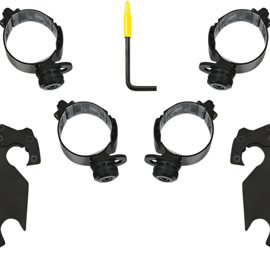 Fats/Slim Mounting Kit - Black - FLFB