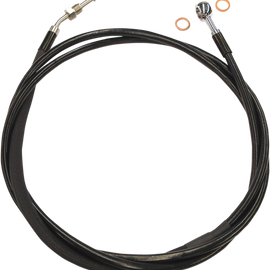 XR Stainless Hydraulic Clutch Line - Stainless with Black Coating - +6" - FLH '14-'16