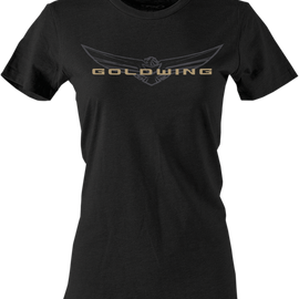 Women's Goldwing Sketched T-Shirt - Black - Large