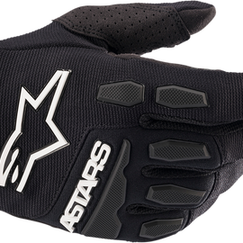 Youth Full Bore Gloves - Black - Medium