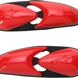 Flexible Toe Sliders - Red