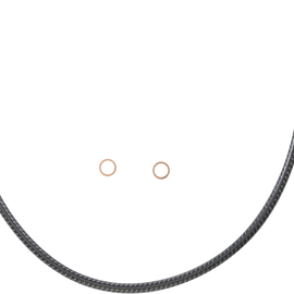 Brake Line - Front - 10 mm - 35° - 22" - KARBONFIBR