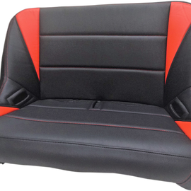 Bench Seat - Black/Red