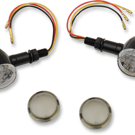 LED Marker Lights - Black/Amber - Smoke Lens