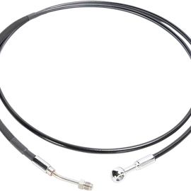 XR Stainless Hydraulic Clutch Line - Stainless with Black Coating - +4" - FLH '14-'16