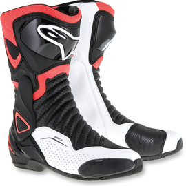 SMX-6 v2 Vented Boots - Black/White/Red Fluorescent - US 9.5 / EU 44