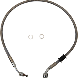 Brake Line - Front - +2" - Stainless Steel - XL