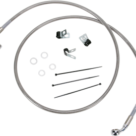 6" Brake Line - Front - Stainless Steel - 00-07FLST