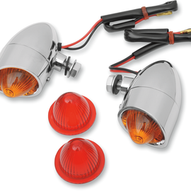 Mini Retro-Style Marker Light Kit - Amber/Red