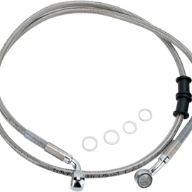Front Brake Line FXST 08-10 Stainless Steel