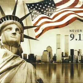 911 Never Forget Flag - 10" x 15"