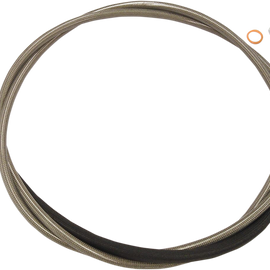 XR Stainless Hydraulic Clutch Line - Stainless - +4" - FLTR '17+