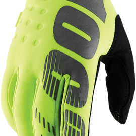 Youth Brisker Gloves - Fluorescent Yellow - Small