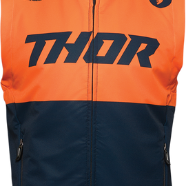 Warmup Vest - Midnight/Orange - Large