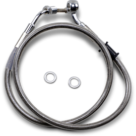Brake Line - Front - +8" - Stainless Steel - XL