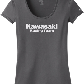 Women's Kawasaki Racing T-Shirt - Charcoal - XL