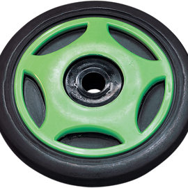 Idler Wheel with Insert/Bearing 6205-2RS - Green - Group 1 - 5.63" OD x 0.625" ID