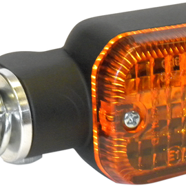 Turn Signal - DOT&E-mark - Single Filament - Black/Amber