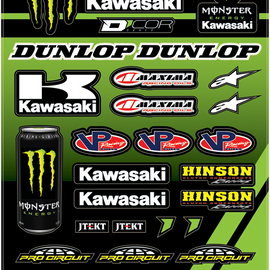 Decal Sheet - Monster Kawasaki