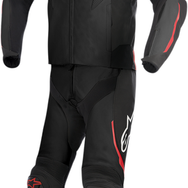 GP Pro 2-Piece Leather Suit - Black/Red - US 42 / EU 52