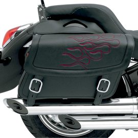 Flame Saddlebag - Dark Red - Jumbo