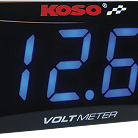 Super Slim Volt Meter - Blue Digits - 2.22" W x 1.06" H x 0.43" D