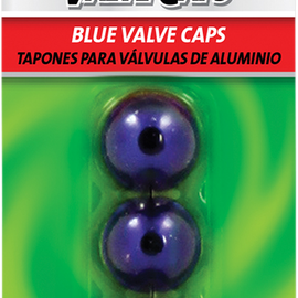 Valve Stem Caps - Blue - 4 Pack