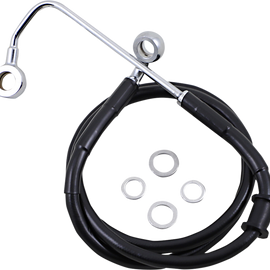 Brake Line - +10" - Black - '15-'17 Softail