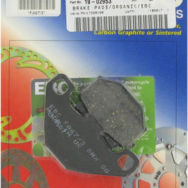 Organic Brake Pads - KLR 650 - FA67/3